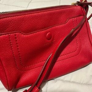 Marc Jacobs Red Leather Women's Crossbody Bag